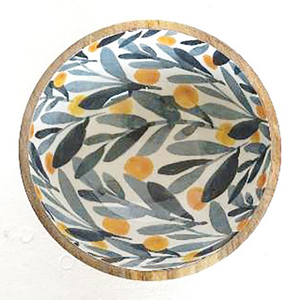 Ensaladera de madera natural ecológica de alta calidad, diseño de impresión esmaltado, juego de cubiertos, vajilla para ocasiones de sopa - Product Image 6