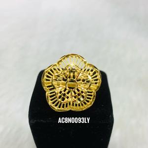 Long Gold Plated <b>Bridal</b> Necklace Set Fashionable Online Design with Floral Pattern Box Chain for Wedding Gift-Brass Material - Product Image 3