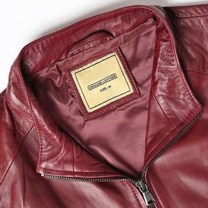 Veste en cuir pour hommes confortable à la mode taille régulière coupe ajustée concevez votre propre veste en cuir de motard pour hommes - Product Image 6