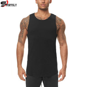 Haute qualité en gros hommes décontracté écologique séchage rapide respirant coton débardeur vêtements de sport sans manches Fitness Streetwear - Product Image 4
