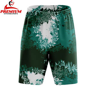 กางเกงขาสั้นผ้าโพลีเอสเตอร์100% ระบายอากาศได้ดีสำหรับผู้ชายกางเกงขาสั้นตาข่ายสำหรับฝึกซ้อมตามสั่ง - Product Image 1