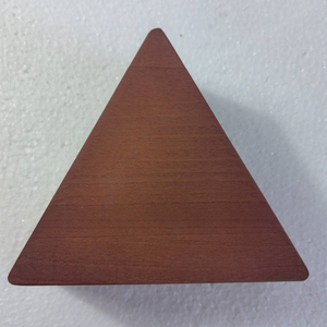 Caja de dados de haya teñida con tapa magnética para almacenamiento Caja de transporte de 7 troqueles Caja de dados de madera portátil Caja de dados triangulares - Product Image 3