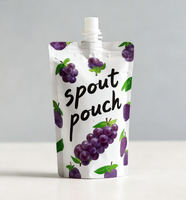 Pochette à bec verseur personnalisée, qualité alimentaire, résistante aux hautes températures, pour jus, eau, lait, emballage de liquides, sac réutilisable résistant à la chaleur