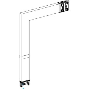 Raccordo per condotti personalizzato SCHNEIDER Electric KSA400DLF4CFM Canalis ML-Elbow 400A - Product Image 1