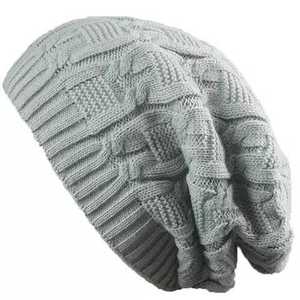 Buy Slouchy <b>Winter</b> Beanie <b>Hats</b> for <b>Men</b> & Women Over sized Long Slouch Beanie Cap Street wear waffle Cap - Product Image 4