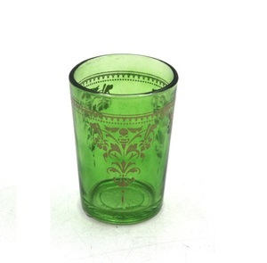 Modern Decorative Glass Votive Holder New Design Antique <b>Green</b> Color <b>Candle</b> Jar for Living Room Handmade Bulk - Product Image 1