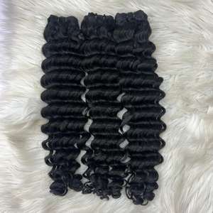 Onda de agua en máquina Cabello de trama doble 100% Cabello humano virgen no Remy Cabello crudo camboyano Un donante - Product Image 5