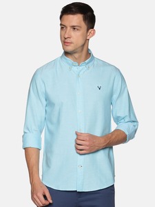 Camisas de satén de manga larga para hombre de primera calidad Exportadores indios Patrón liso de algodón Antiarrugas para ropa formal de primavera - Product Image 2