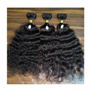 Extensions de cheveux bruts naturels humains de meilleure qualité provenant de cheveux alignés sur les cuticules du temple indien, tous épais et sains - Product Image 1