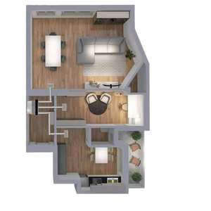 Pleno de Espuma de Poliuretano Industrial Flexible Rectangular de 3 Zonas con 3 Conexiones y Collares de Aluminio de 150 mm para Sistemas HVAC - Product Image 2