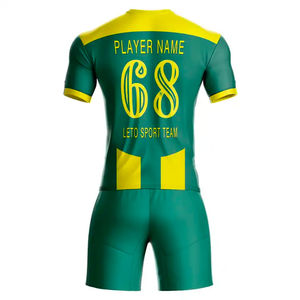 Tenues de football unisexes pour adultes, imprimées par transfert thermique, design personnalisé, clubs, équipes, dégradé de couleurs, 100% polyester, chemises, hauts, ensembles, 160g - Product Image 3