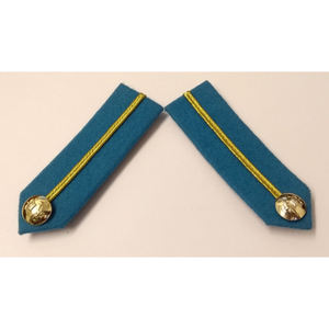 Gorgets Collar Tabs With RAF Insignia Buttons Gold & <b>Braided</b> Cord <b>Long</b> Pakistan gorget patches GORGET EPAULETTE - Product Image 1