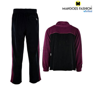 <b>Mens</b> Velvet <b>Velour</b> Winter <b>Tracksuit</b> Premium 2PCS Full Zip Jacket Sweatpants Breathable Solid Acid Wash Casual Fleece Adjustable - Product Image 5