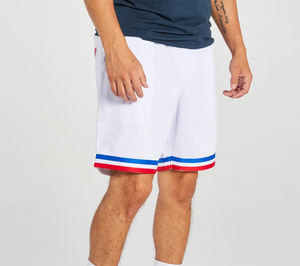 Pantalones cortos deportivos para correr de hombre de doble capa de color sólido personalizados, pantalones cortos de gimnasio 2025 de alta calidad para hombre - Product Image 3