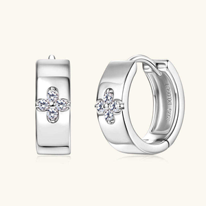 คุณภาพสูง 925 เงินสเตอร์ลิงต่างหูเพชรเครื่องประดับคลาสสิกหรูหราสำหรับผู้หญิงของขวัญสำหรับเด็กผู้หญิง - Product Image 1