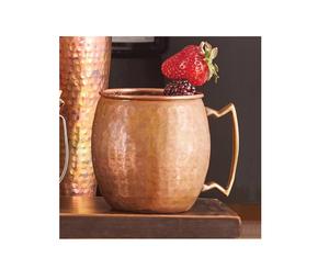 Tazas de mula de cobre puro de diseño de nueva llegada con mango de latón tamaño de 16 oz tazas y tazas martilladas antiguas - Product Image 5