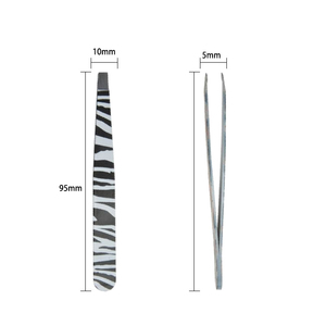 Pinzas para Cejas de Acero Inoxidable de Alta Calidad con Punta Inclinada Personalizadas - Product Image 3