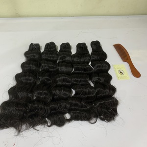 Extensiones de cabello humano 100% brasileño, pelo ondulado de Color Natural, calidad superior, precio al por mayor - Product Image 3