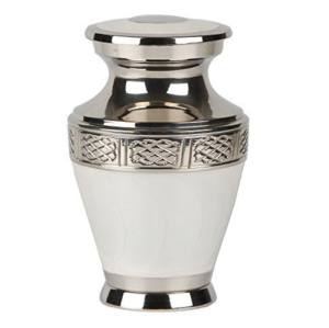 Brass <b>Keepsake</b> Cremation Urns With Gold Leaf Design and Black Color Finished <b>for</b> Human <b>Ashes</b> <b>Keepsake</b> Urns - Product Image 5