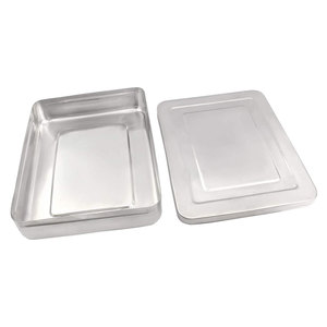 Calidad Premium 41x30x7 cm Caja de bandeja hueca de acero inoxidable Instrumento de artículos de hospital Técnico de esterilización manual - Product Image 2