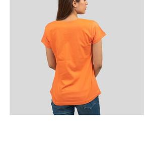 Camiseta Personalizable de Cuello Redondo para Mujer, de Verano, Tejida, Transpirable, de Algodón, Corta, Lisa, Informal, con Logotipo Estampado y Bordado - Product Image 2