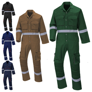 Combinaison rembourrée doublée thermique Combinaison utilitaire de travail Combinaison unisexe en coton mélangé Combinaison réfléchissante Combinaison de mécanicien - Product Image 5