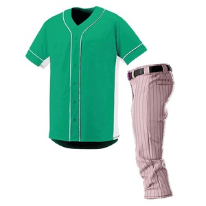 Uniforme de maillot de baseball pour jeunes le plus vendu en polyester personnalisé fabriqué avec des manches courtes et un uniforme de nouvelle conception de style imprimé - Product Image 3