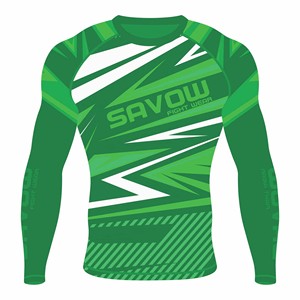 Vente en gros de rashguards pour hommes MMA BJJ Compression à séchage rapide pour l'entraînement en salle de sport et le surf, protection UV UPF, logo personnalisé OEM, usine directe - Product Image 5