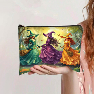Nuevo Estuche de Lápices y Bolsa de Cosméticos de Lona con Cremallera y Diseño de Dibujos Animados para Mujer, Gran Capacidad, Estampado de Libélula en Acuarela - Product Image 2