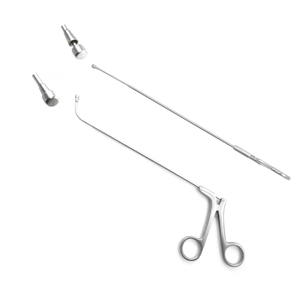 Pinzas Frontales para Senos Paranasales Stammberger, Doble Cuchara, Endoscopio Nasal Manual, Curvado hacia Arriba, Corte de 360 Grados, Acero Inoxidable - Product Image 5