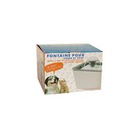 Distributeur d'eau automatique pour chats et chiens gris, en plastique, fournitures pour petits animaux, fontaine de qualité supérieure, capacité de 0 à 1 L