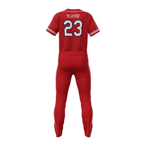 Ensemble d'uniformes de baseball de taille jeune maillot à manches courtes imprimé personnalisé pour les ensembles d'uniformes de baseball de vêtements de sport pour hommes - Product Image 3