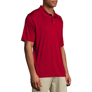 Camiseta de Golf de Alta Calidad para Hombre, con Logotipo Personalizado, Talla Grande, Manga Corta, Color Sólido, Tejida, 100% Algodón, Transpirable, con Bolsillo, Estilo Casual - Product Image 3