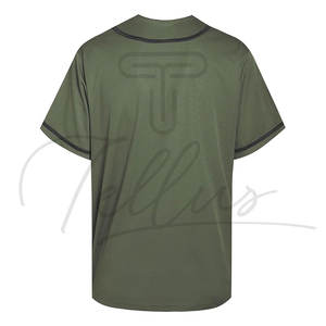 Camiseta de Béisbol Estampada de Manga Corta para Hombre al Por Mayor al Mejor Precio - Nombre y Número del Equipo Personalizados 100% Poliéster - Product Image 2