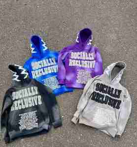 Venta al por mayor personalizado parche bordado ácido lavado sudaderas con capucha para los hombres OEM ropa casual uso al aire libre personalizado fabricante hombres sudaderas con capucha - Product Image 1