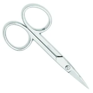 Nail Scissors Feito com Aço Inoxidável Cetim/Espelho Polonês Aço Inoxidável Nail Scissors Dedo Toe Cutícula