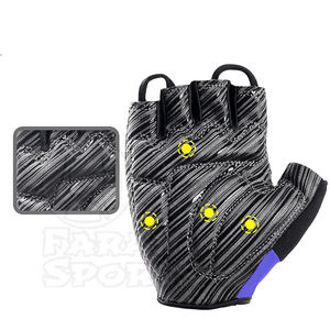Gants de cyclisme demi-doigts sur mesure en gros, robustes, respirants, à séchage rapide, en cuir, pour toutes les saisons, chauds et de haute qualité - Product Image 3