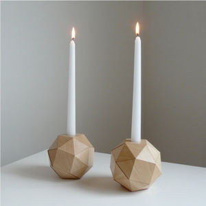 Hotel Ware Lighting Accessory <b>Wooden</b> Candle Holder Creative Quality Wood Material Candle Holder and Stand at Affordable Price - Product Image 1