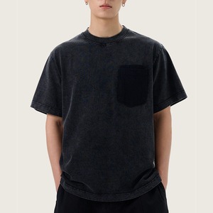 เสื้อยืดคอตตอนถัก 100% ทรงโอเวอร์ไซส์ สไตล์วินเทจ ล้างสีแบบแอซิดวอช รับสกรีนโลโก้ตามสั่ง ขายส่ง - Product Image 6