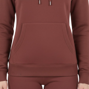Sudadera con Capucha Oversize Marrón Cognac de Alto Gramaje 350GSM 100% Algodón French Terry Estilo Urbano con Hombros Caídos y Logotipo Personalizado - Product Image 5