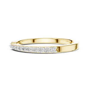 Round Brilliant Cut Lab Grown Diamond <b>Ring</b> DEF VVS 14K 18K Yellow Gold Open Cuff Wedding Band Jewelry OEM Wholesale Manufacturer - Product Image 5