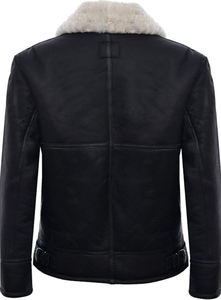 Chaqueta de Cuero Genuino de Primera Calidad, Forro de Piel Sintética Cálida, Chaqueta de Aviador Personalizable para Hombre, Fabricante Mayorista - Product Image 6