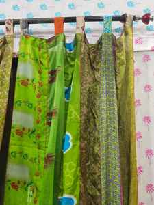 Cortinas transparentes con estampado moderno verde, tratamientos de ventana Sari únicos para dormitorio, sala de estar, comedor, Hotel, filtrado de luz - Product Image 5