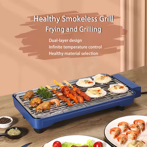 Multi-Functional New Electric Grill 2026 Trending Detachable <b>Tray</b> PTFE Non-Stick BBQ Grill for Home Hotel Smokeless Indoor Grill - Product Image 4