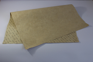 Natural Colour Hemp <b>Paper</b> As Gift <b>Wrap</b> Printed All Around Hent As Design with <b>Silver</b> Screen Single Colour Sheets - Product Image 3