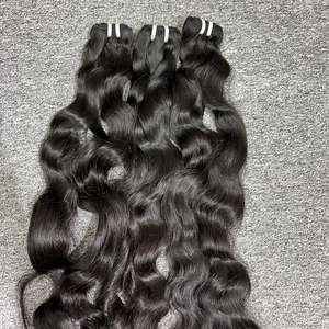 ผมต่อของผู้หญิงสีดำสไตล์ผมธรรมชาติจากกัมพูชา - Product Image 5