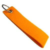 Porte-clés en tissu feutre coloré Porte-clés avec logo personnalisé
