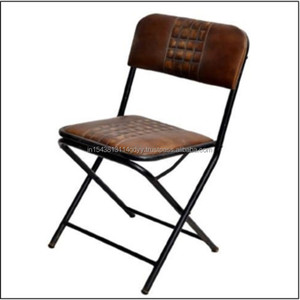Chaise Pliante Moderne avec Siège Rembourré Dossier Confortable Chaise Légère à Structure Métallique avec Dossier et Repose-Pieds pour le Salon - Product Image 3