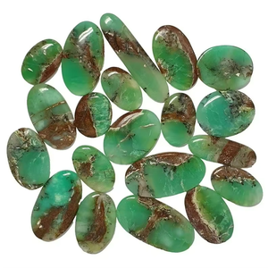 Chrysoprase naturelle Cabochon mélange forme poli pierres précieuses en vrac Chrysoprase pour les femmes bijoux et fabrication de cadeaux - Product Image 2