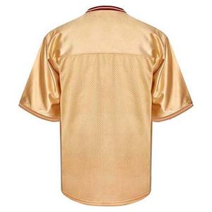 Maillot de football américain personnalisé en vrac nom de l'équipe numéro adultes 100% polyester respirant à manches courtes col en V vêtements de sport - Product Image 2